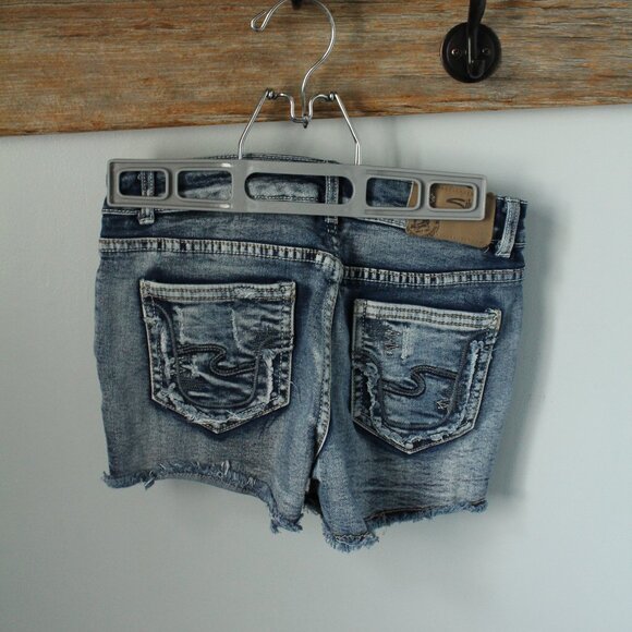 Silver Jeans Size 12 Girls Frayed Edge - Picture 2 of 2